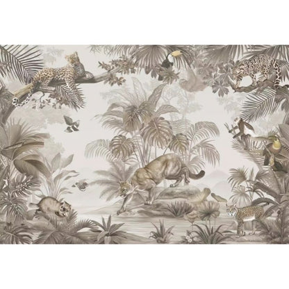 Papier Peint Jungle Marron