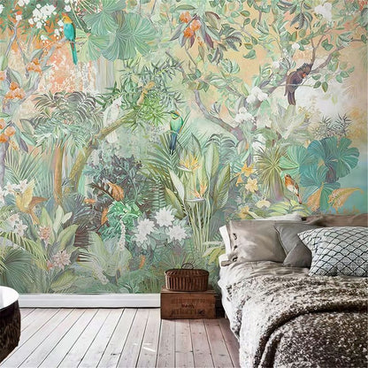 Papier Peint Jungle Perroquet
