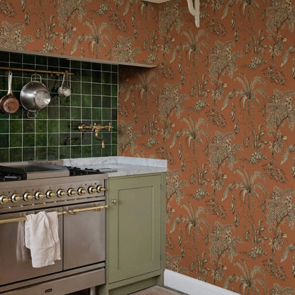 Papier Peint Jungle Terracotta