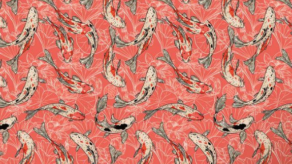 Papier Peint Poisson Japonais