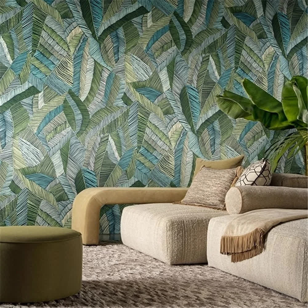 Papier peint feuilles de bananier