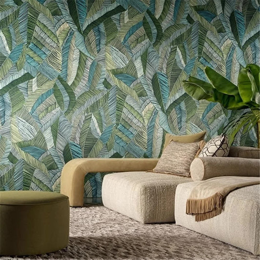 Papier peint feuilles de bananier