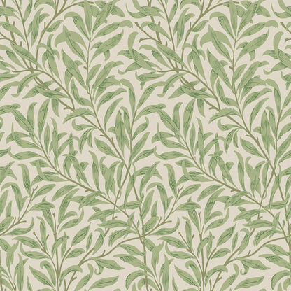 Papier peint feuilles vert sauge Deco salon