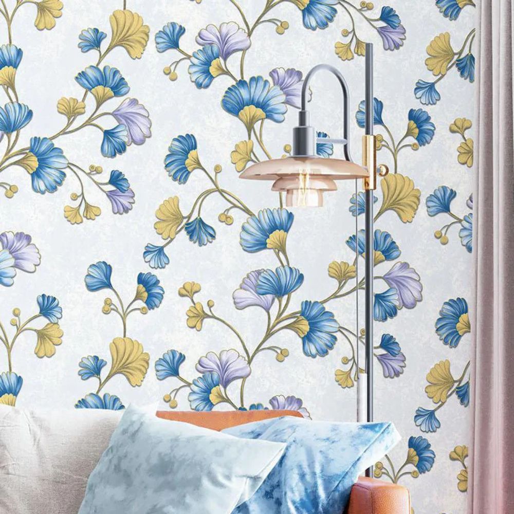 Papier peint fleur de ginkgo deco mural