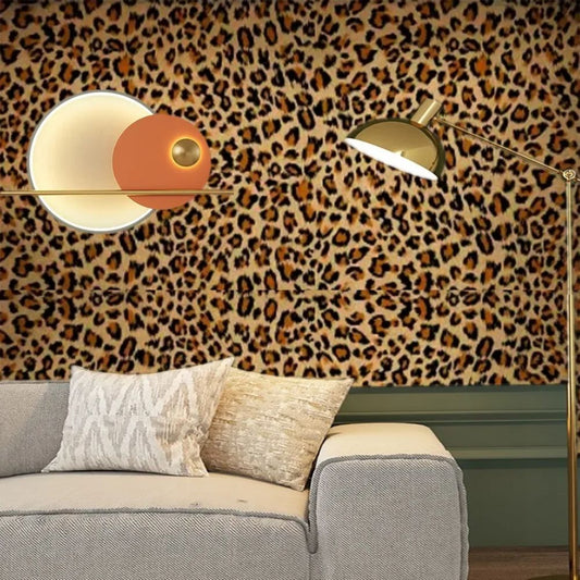 Papier peint leopard canapé