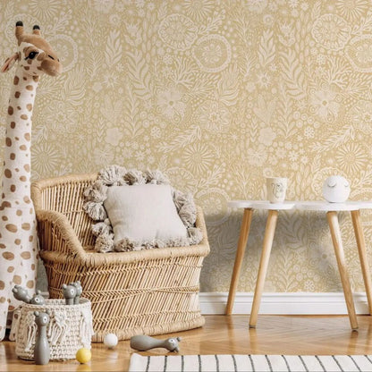Papier peint liberty beige