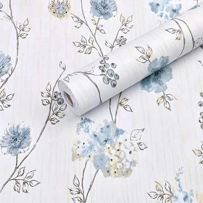 Papier peint liberty bleu motif