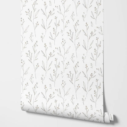 Papier peint liberty noir et blanc motif