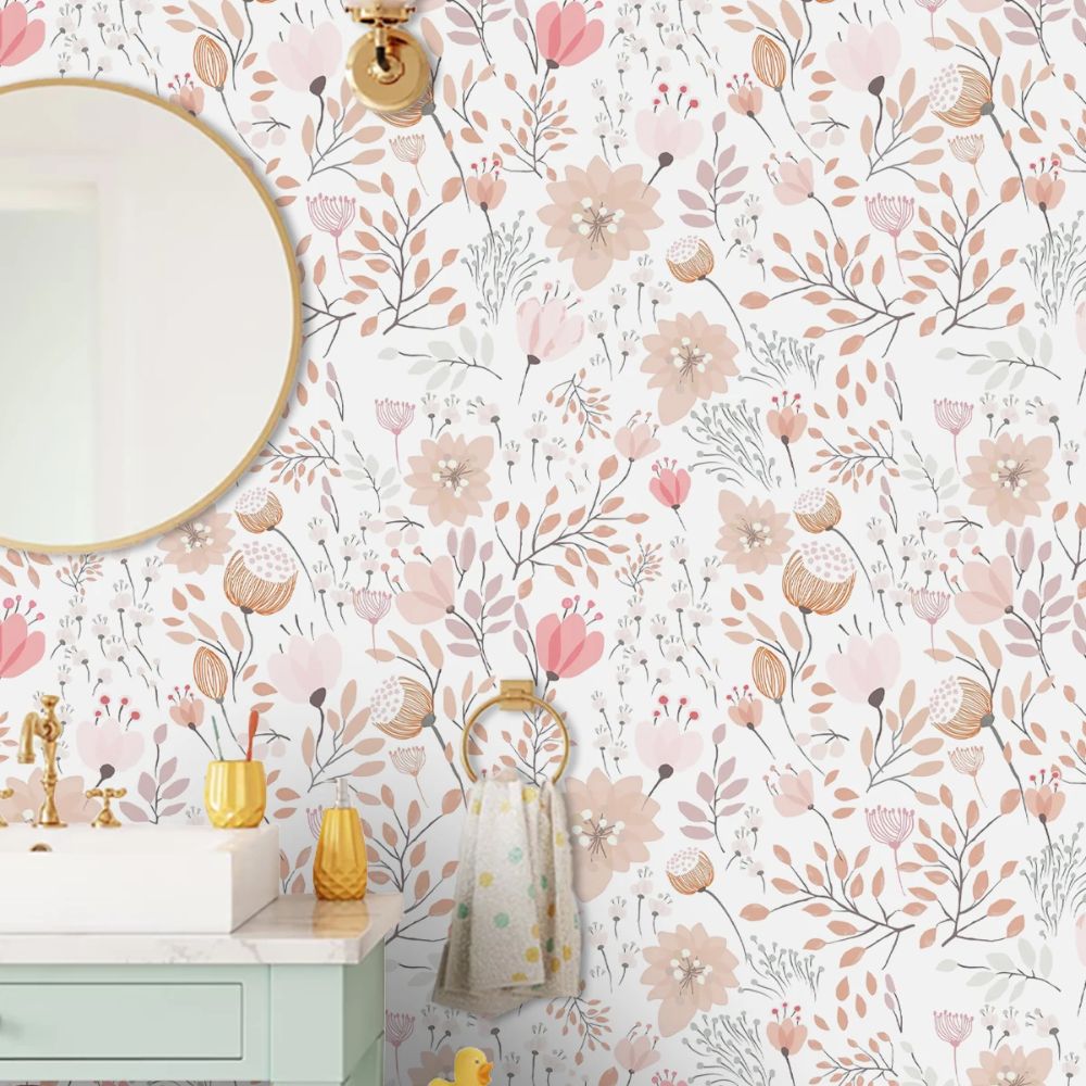 Papier peint liberty wc