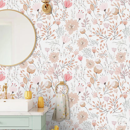 Papier peint liberty wc