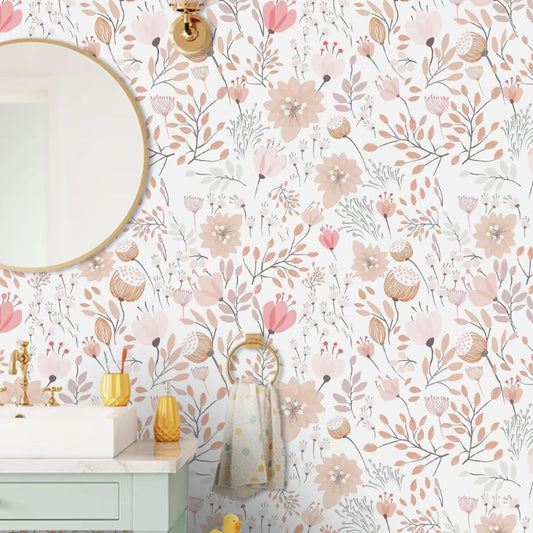 Papier peint liberty wc
