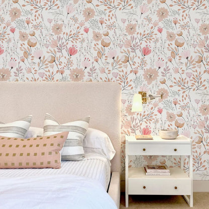 Papier peint liberty wc deco chambre