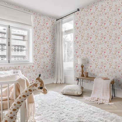 Papier peint liberty wc deco mural
