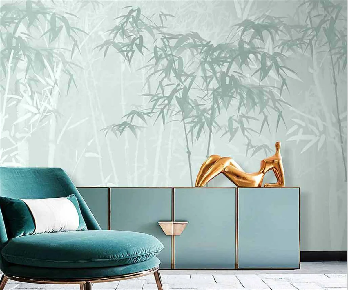 Papier peint motif bambou