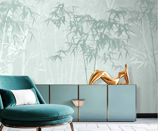 Papier peint motif bambou
