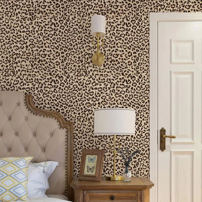 Papier peint motif léopard