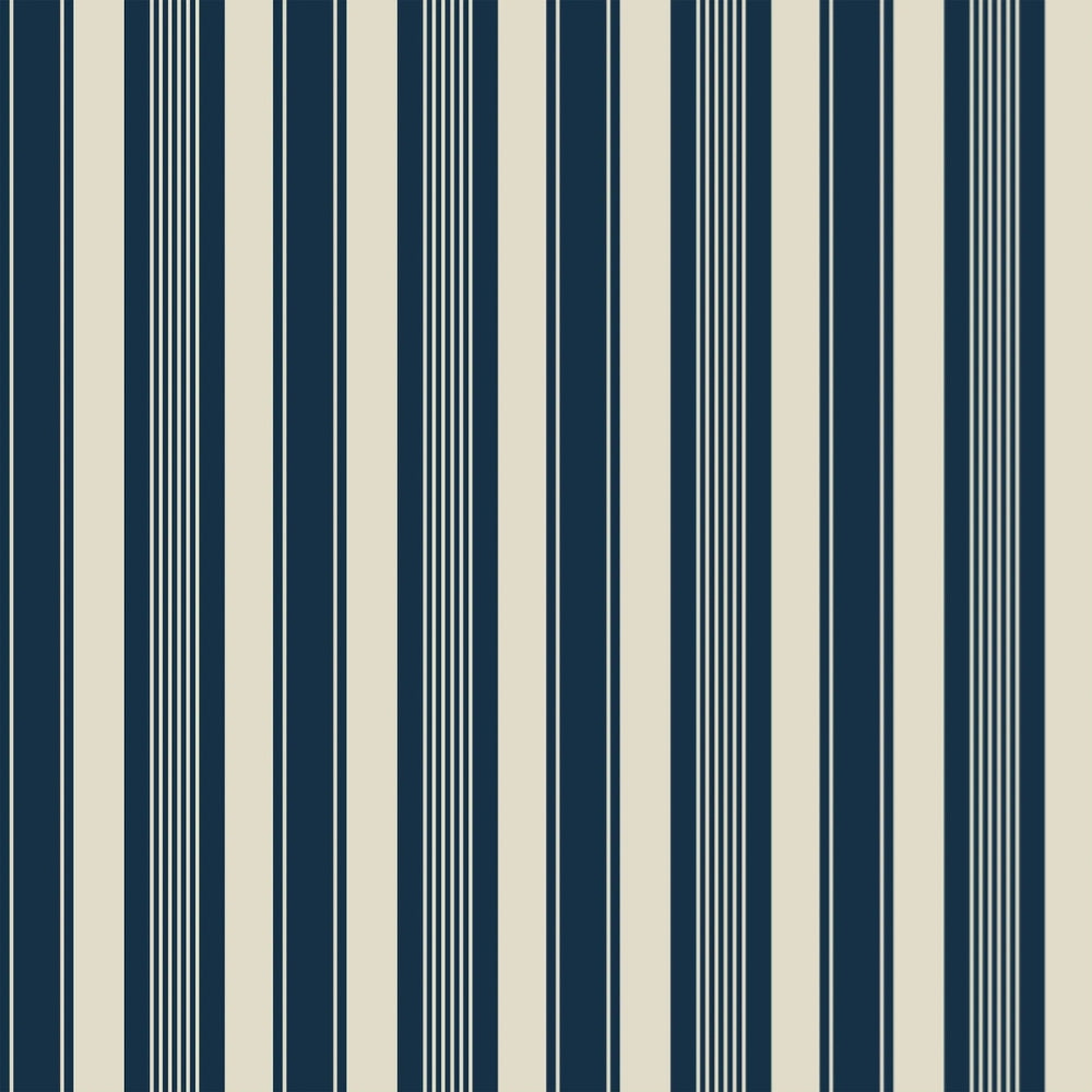 Papier peint rayure bleu roi decoration murale