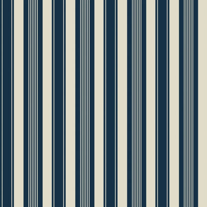 Papier peint rayure bleu roi decoration murale