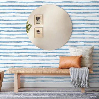 Papier peint rayure chambre enfant deco chambre