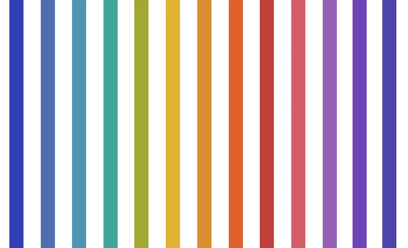 Papier peint rayures multicolores