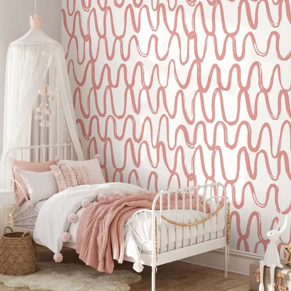 Papier peint terracotta bebe