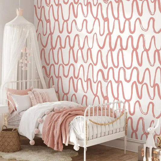 Papier peint terracotta bebe