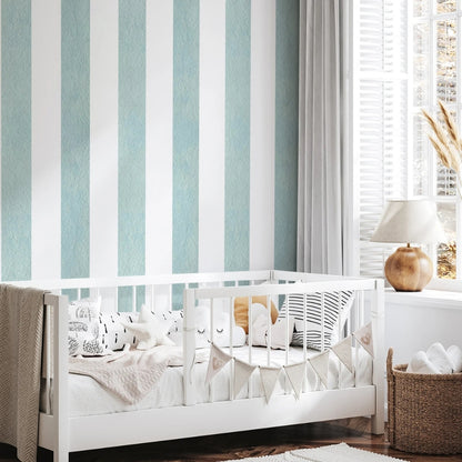 Papier peint vert d'eau deco chambre