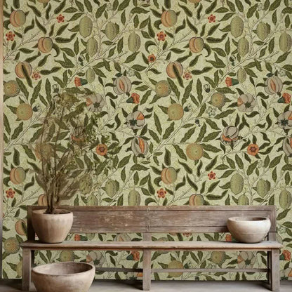 Papier peint william morris grenade vintage