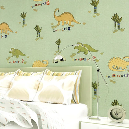 Papier Peint Dinosaure Jaune