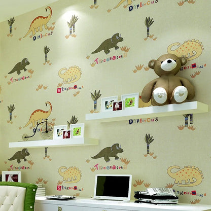 Papier Peint Dinosaure Jaune