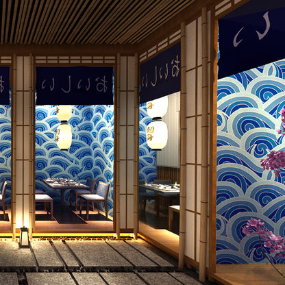 Papier Peint Japonais Bleu