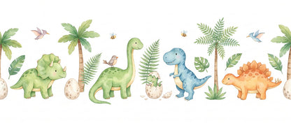 Frise Dinosaure Papier Peint