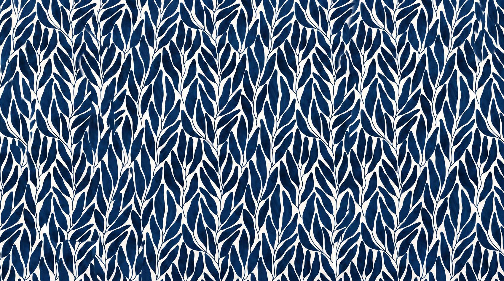 Papier peint algues bleu marine