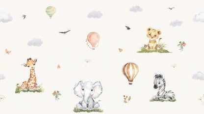 Papier Peint Animaux Chambre Bébé