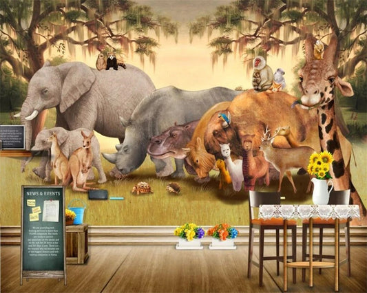 Papier Peint Animaux de la Savane