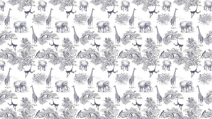 Papier Peint Animaux Noir Et Blanc