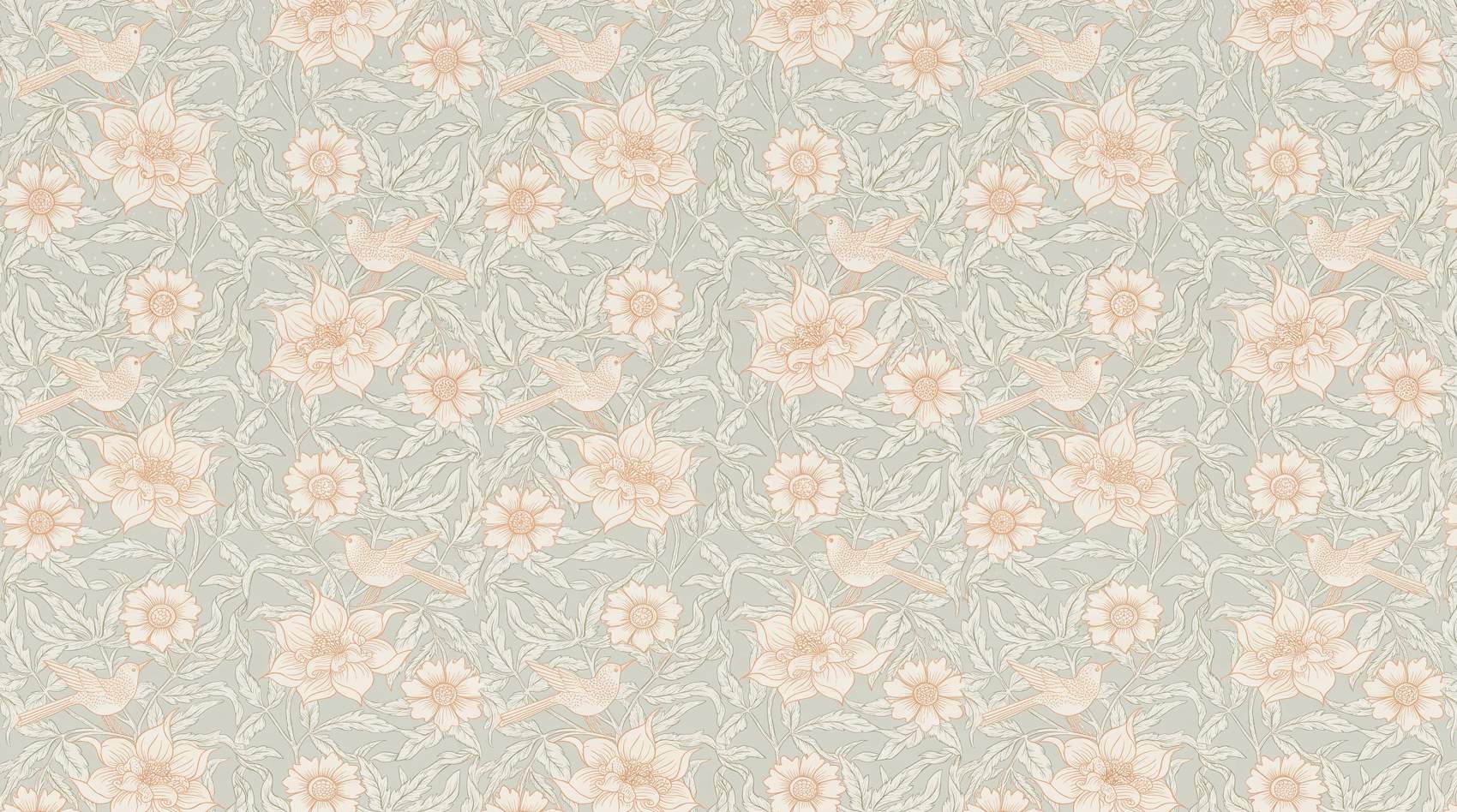 Papier peint arabesque florale