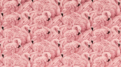 papier-peint-avec-flamant-rose-motif