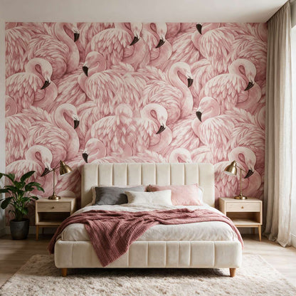 papier-peint-avec-flamant-rose-photo-ambiance-2