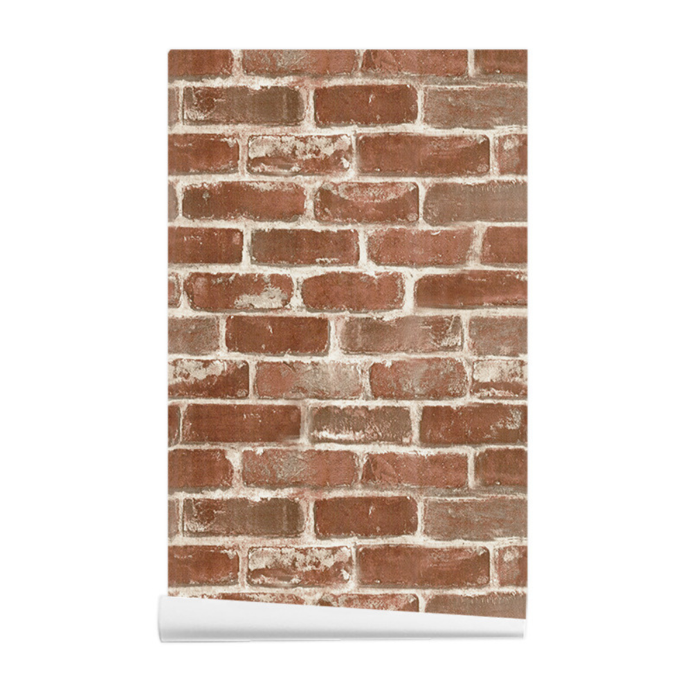 Papier peint brique industriel