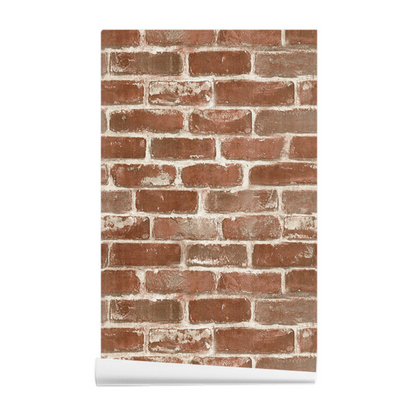 Papier peint brique industriel