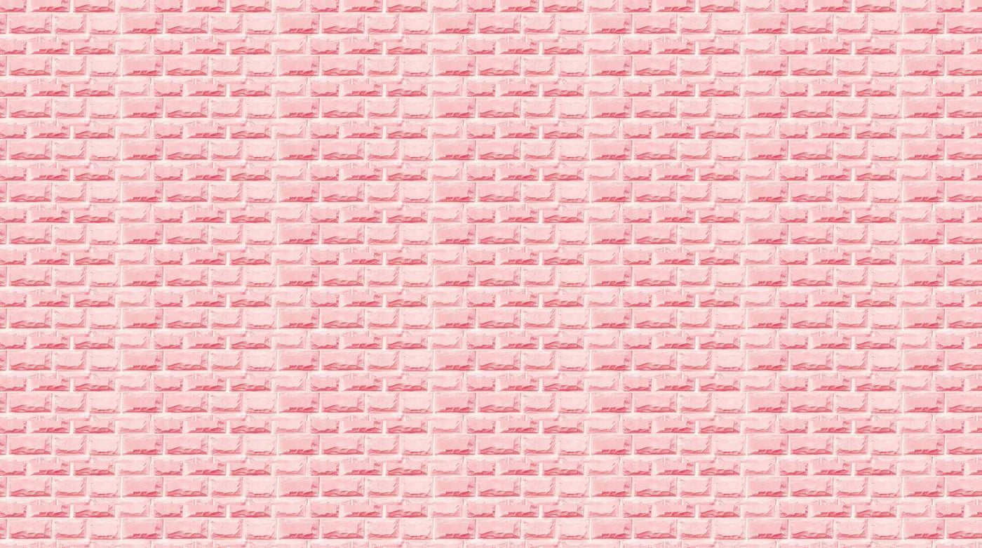 Papier peint brique rose
