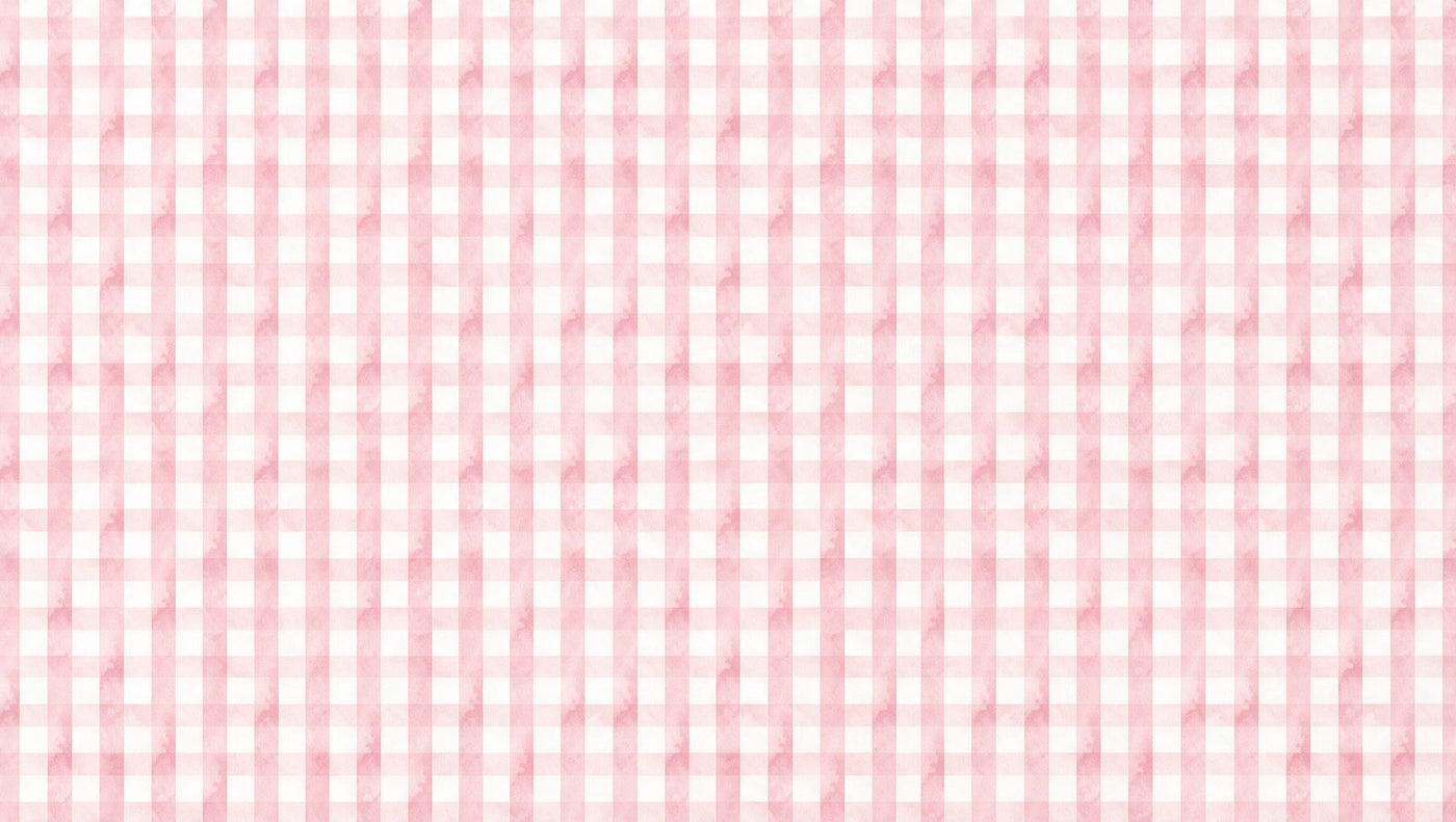 Papier peint à carreaux vichy rose