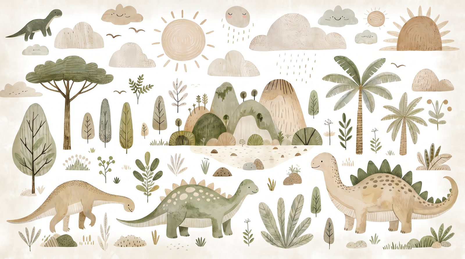 Papier Peint Chambre Garçon Dinosaure