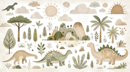 Papier Peint Chambre Garçon Dinosaure