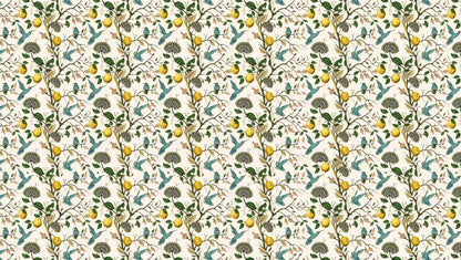 papier-peint-colibri-bleu-et-citroniers-motif