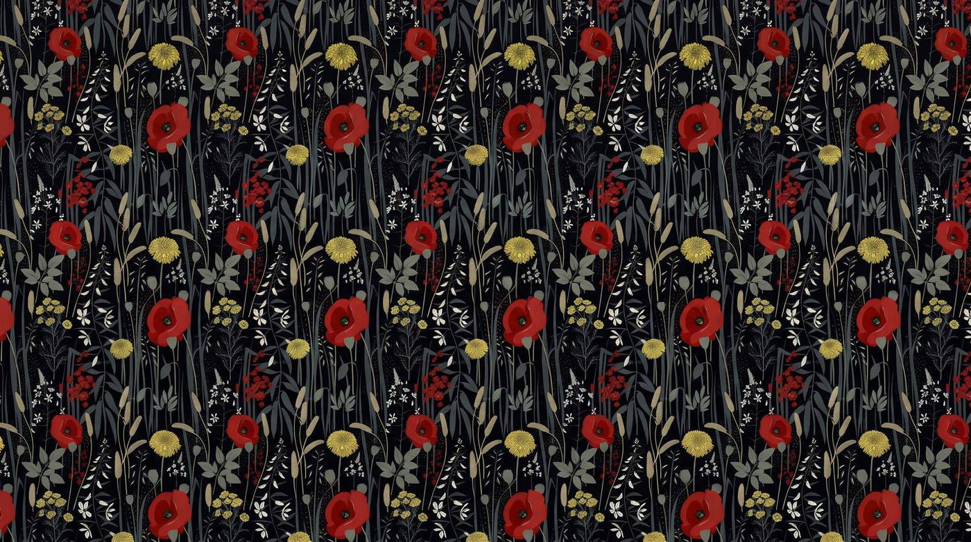 Papier peint coquelicot