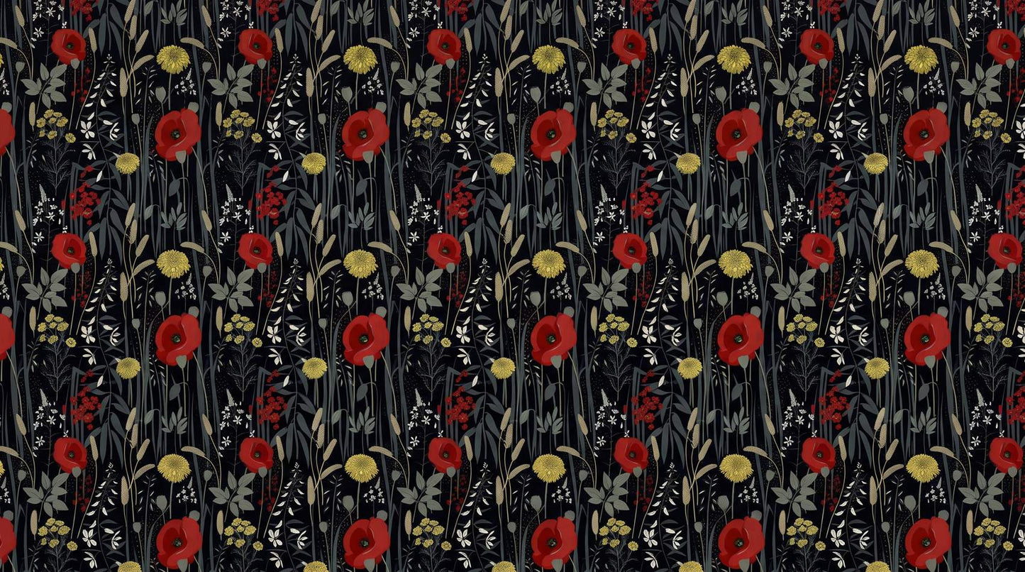 Papier peint coquelicot