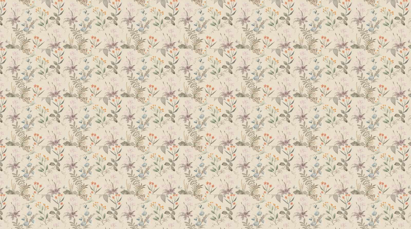 Papier peint couloir vintage