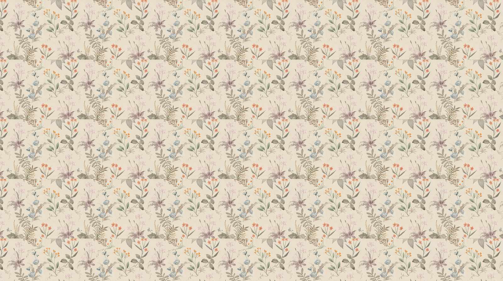 papier-peint-couloir-vintage-motif